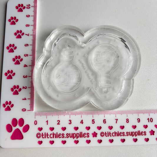 Spooky Round Bottle Earring Mould