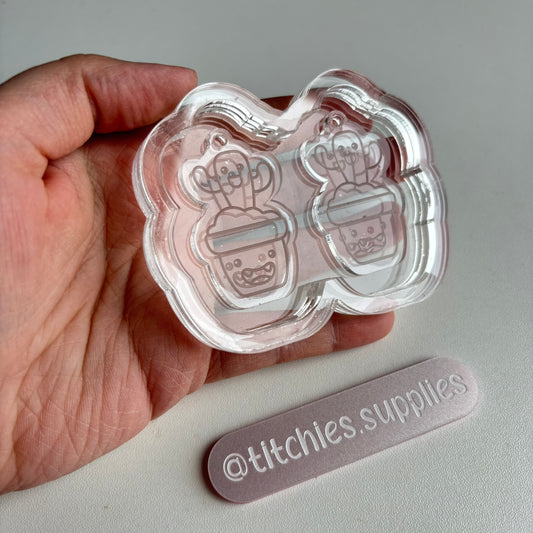 Cute Cactus Earring Mould