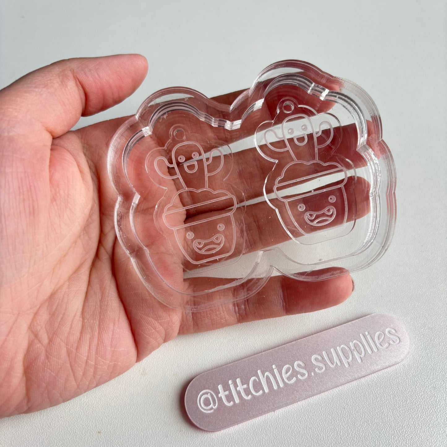 Cute Cactus Earring Mould