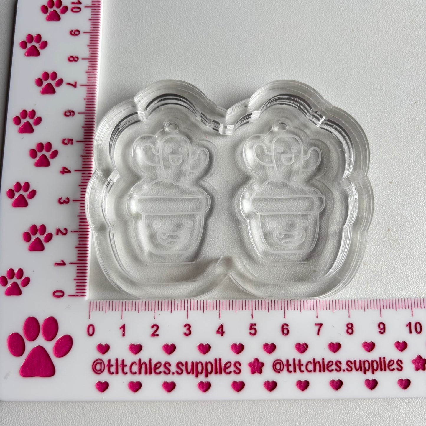 Cute Cactus Earring Mould