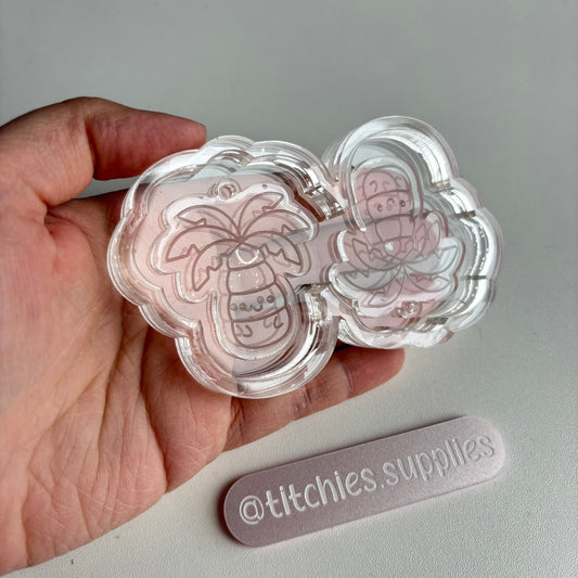 Cute Palm Tree Earring Mould