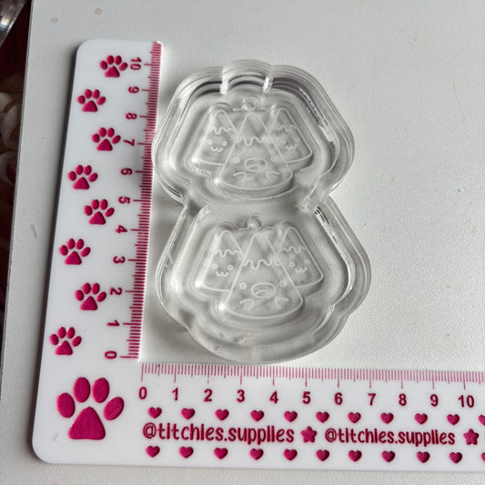 Cute Mountains Earring Mould