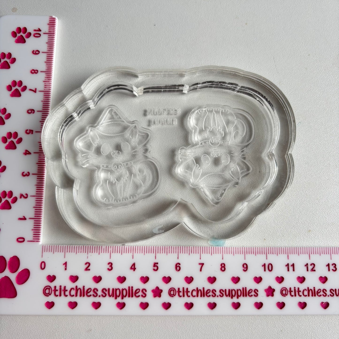 Cute Witch Cat Earring Mould