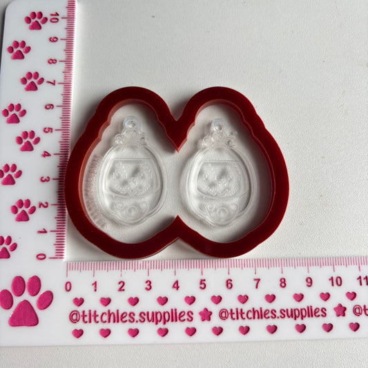 Spooky Egg Game Earring Mould