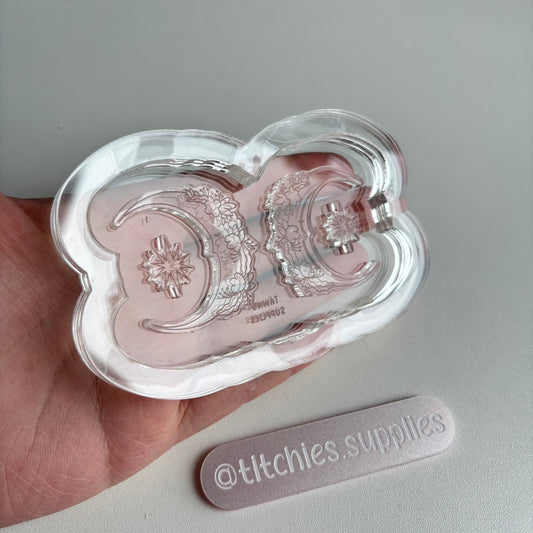 Floral Moon Earring Mould