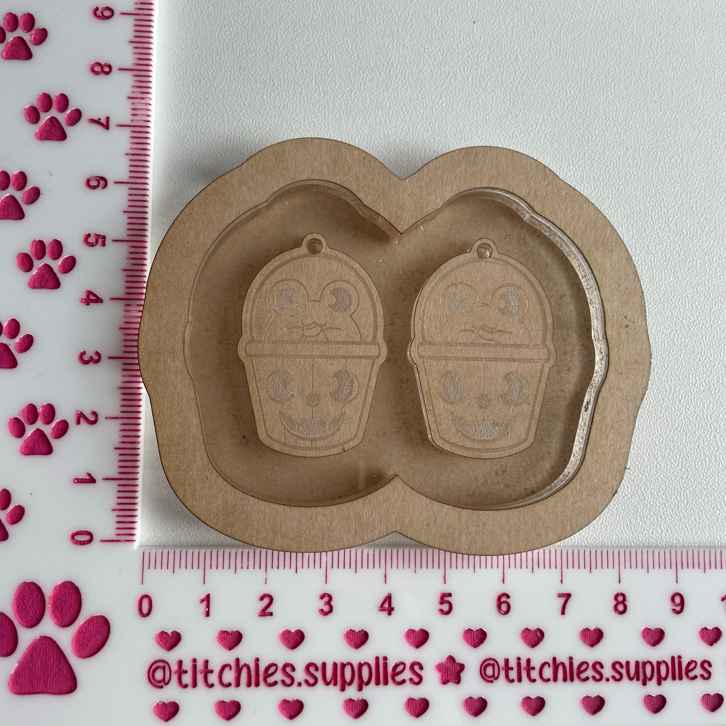 Halloween Frog Bucket Earring Mould