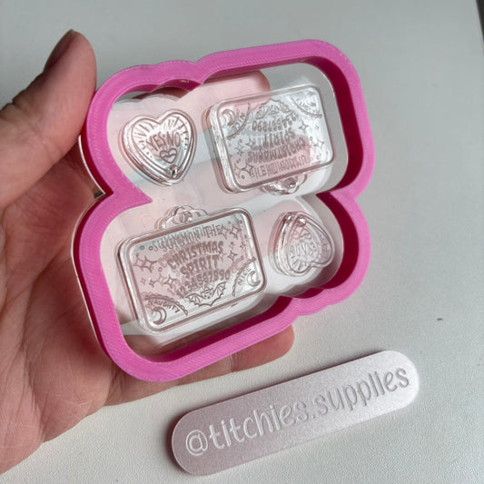 Festive Ouija Earring Mould