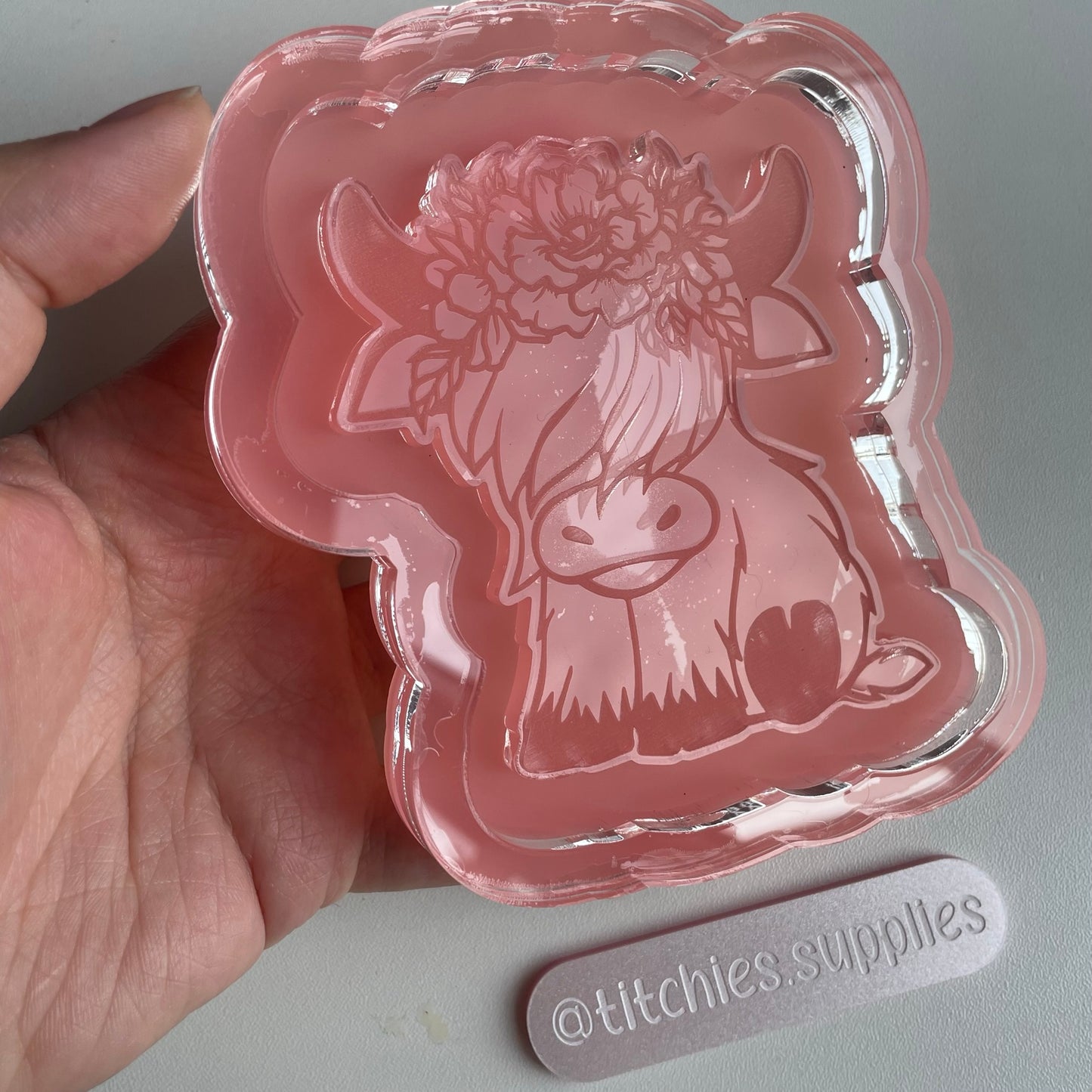 Highland Cow Wall Hanging Plaque Mould, 5mm Thick