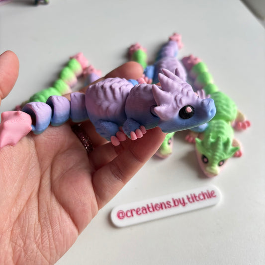 Fidget Medium Multicolour Dragon