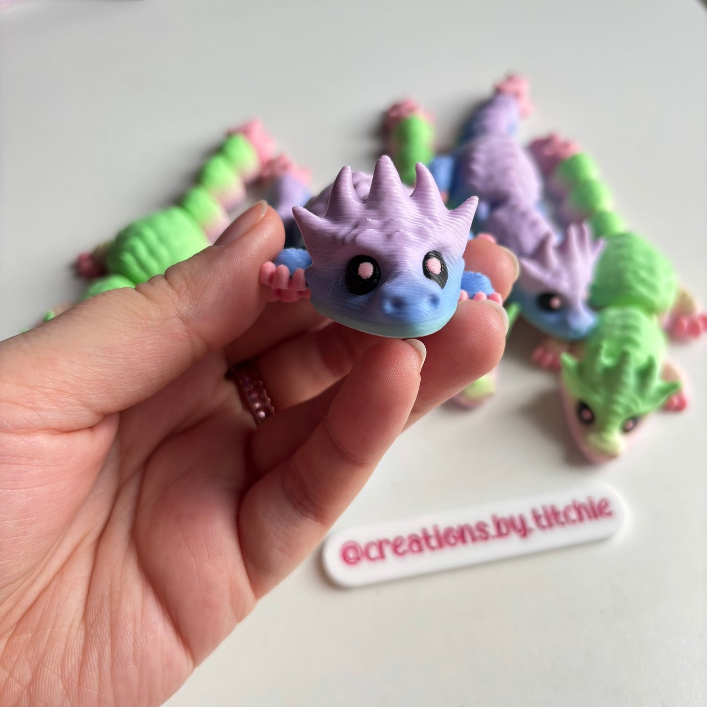Fidget Medium Multicolour Dragon