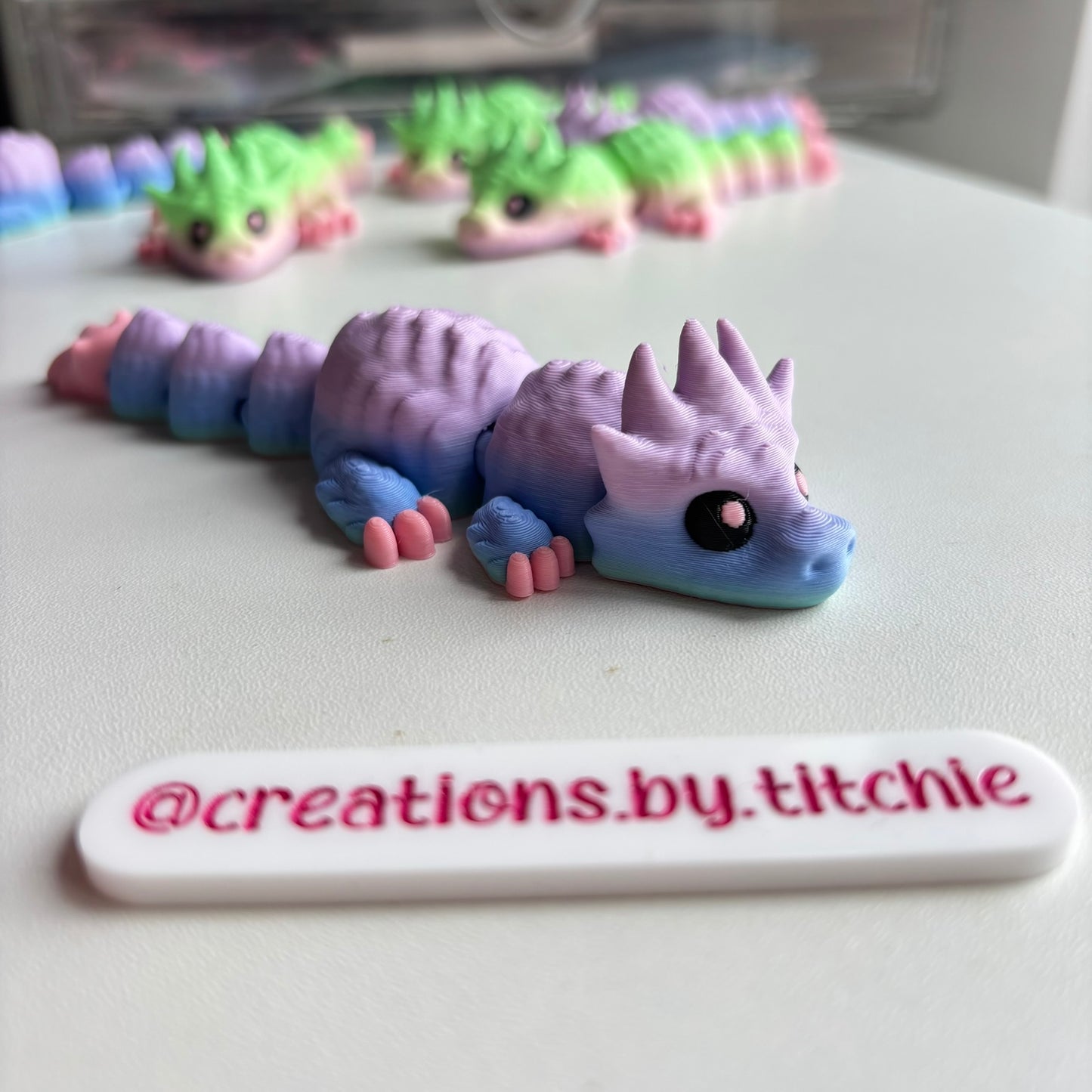 Fidget Medium Multicolour Dragon