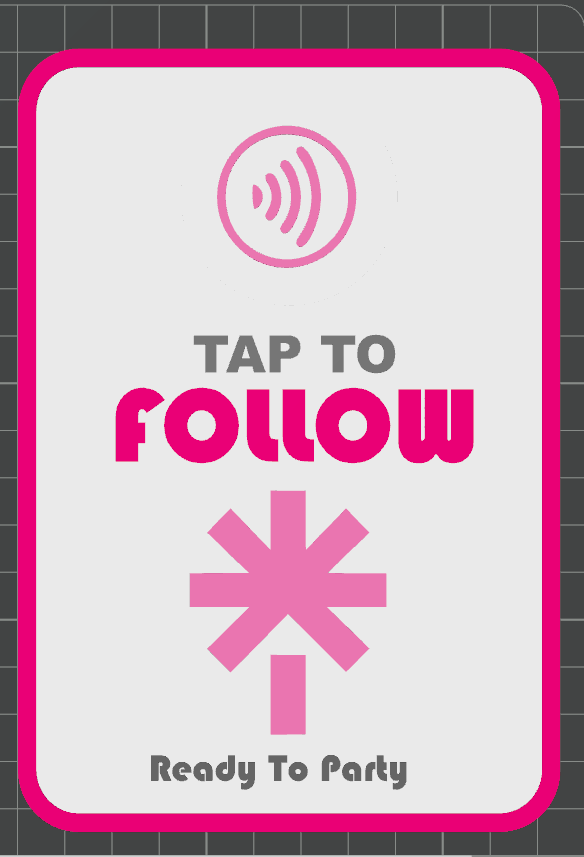 NFC Business Card Stand - LinkTree logo