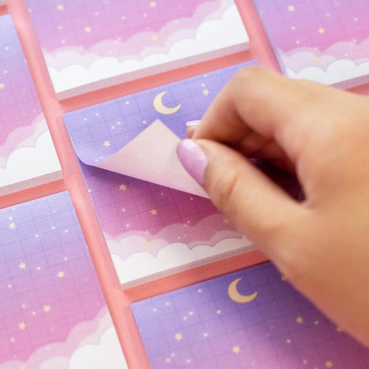 Unicorn Eclipse - Purple Night Sky Sticky Notes