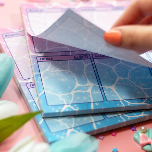 Unicorn Eclipse - Vaporwave Weekly Planner Pad