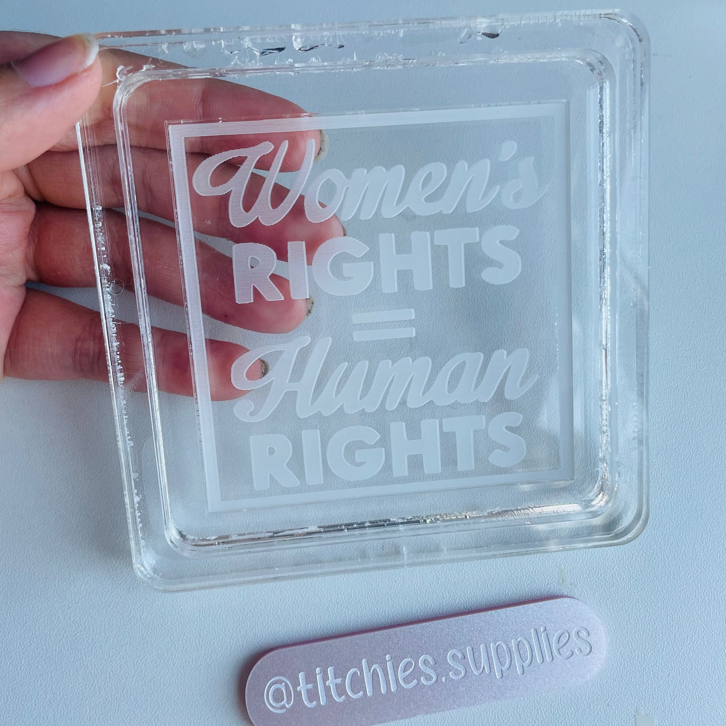 Women’s Rights Coaster Mould, 5mm Thick