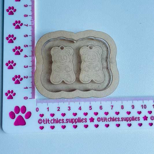 Skeleton Gummy Bear Earring Mould