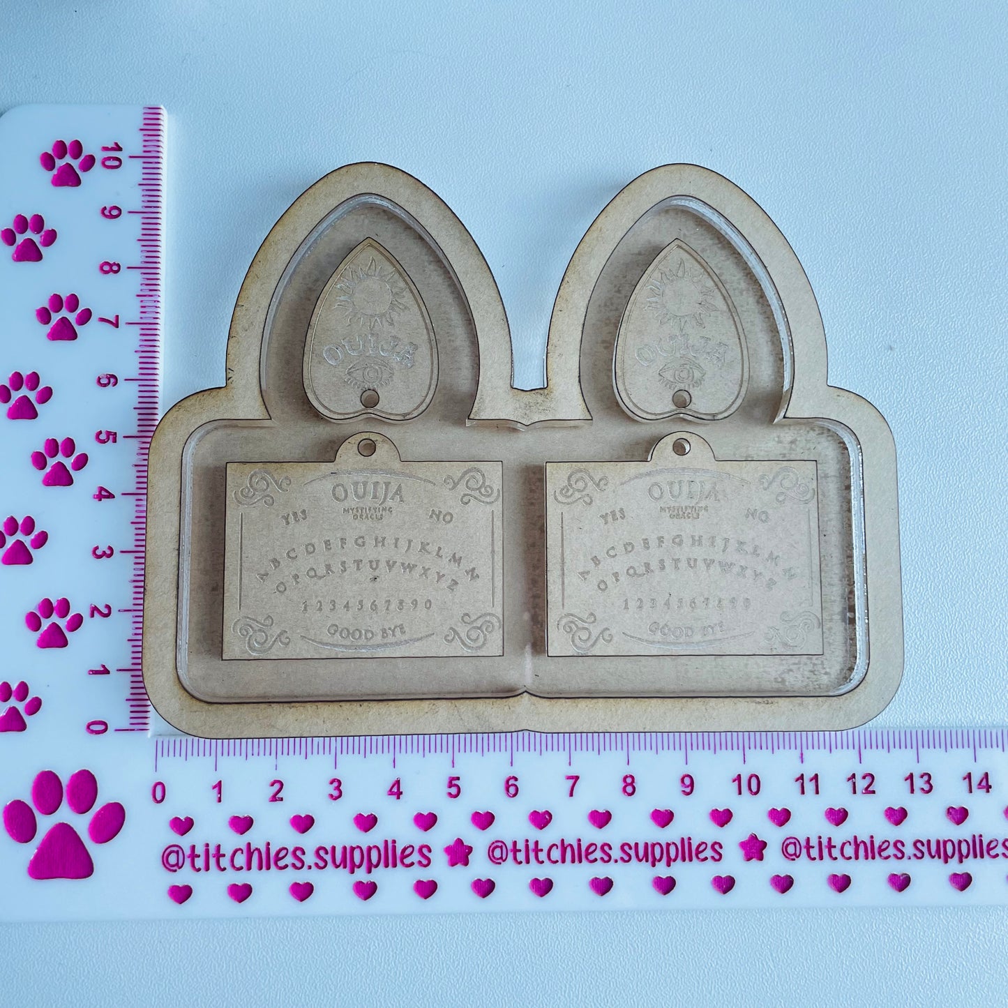 Ouija Board and Planchette Earring Mould