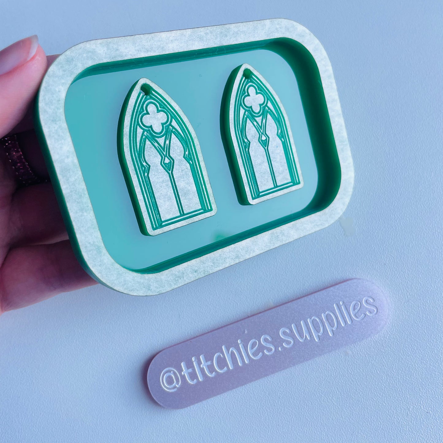 Single Star Gothic Window Earring Mould