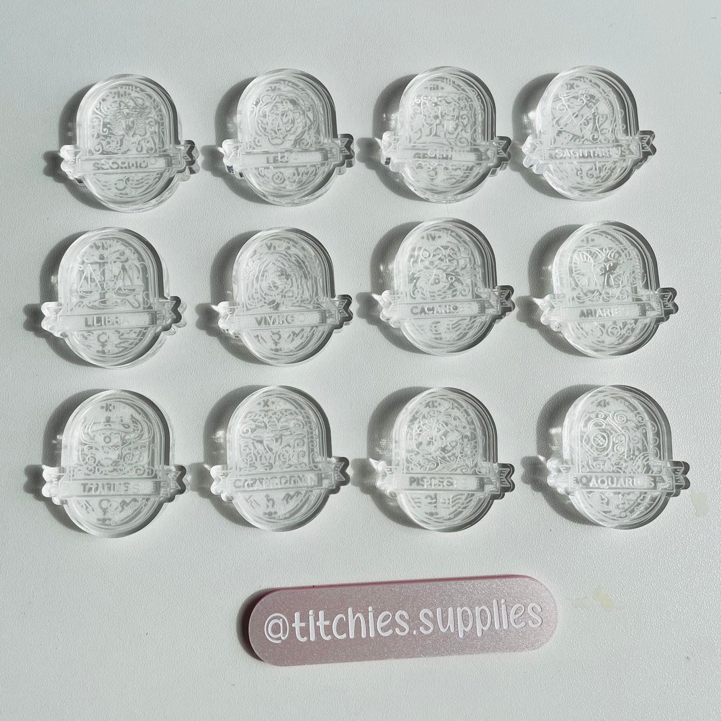 Star Signs Token Mould, 6mm Thick, Singles or Palette