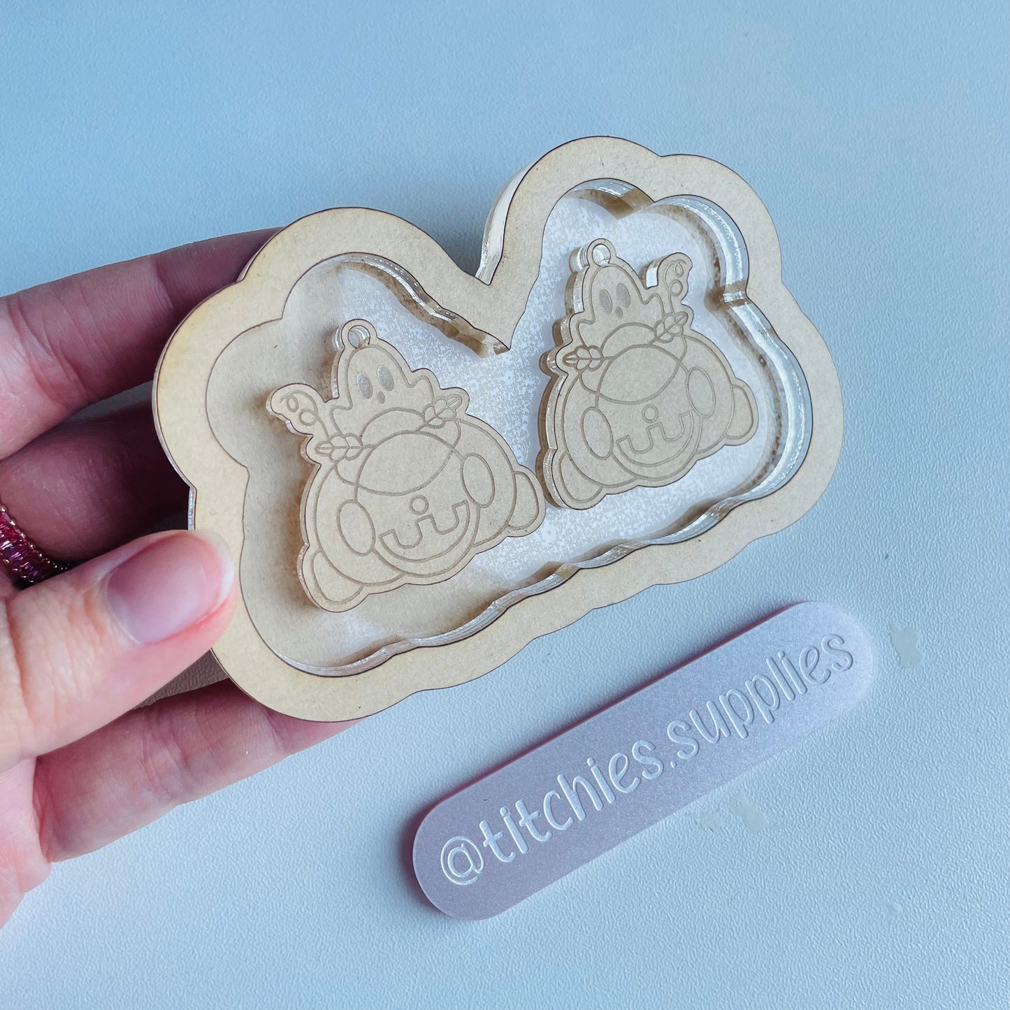 Pumpkin Patch Ghost Earring Mould