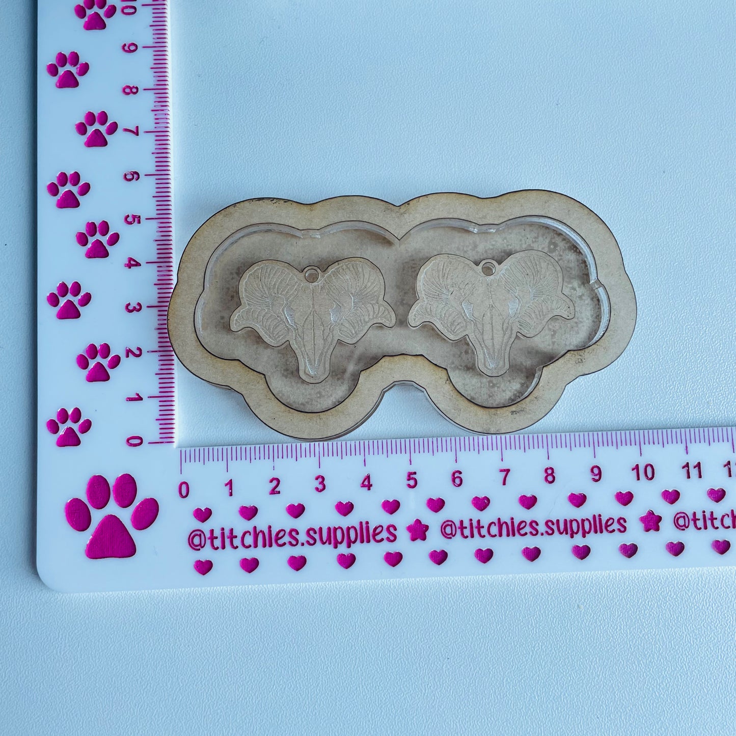 Ram Skull Earring Mould