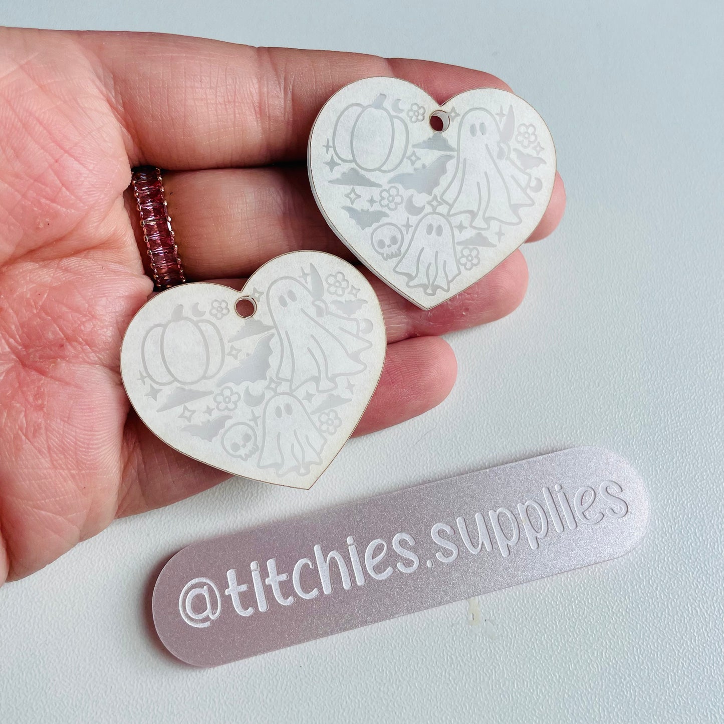 Ghost Heart 1 Earring Mould