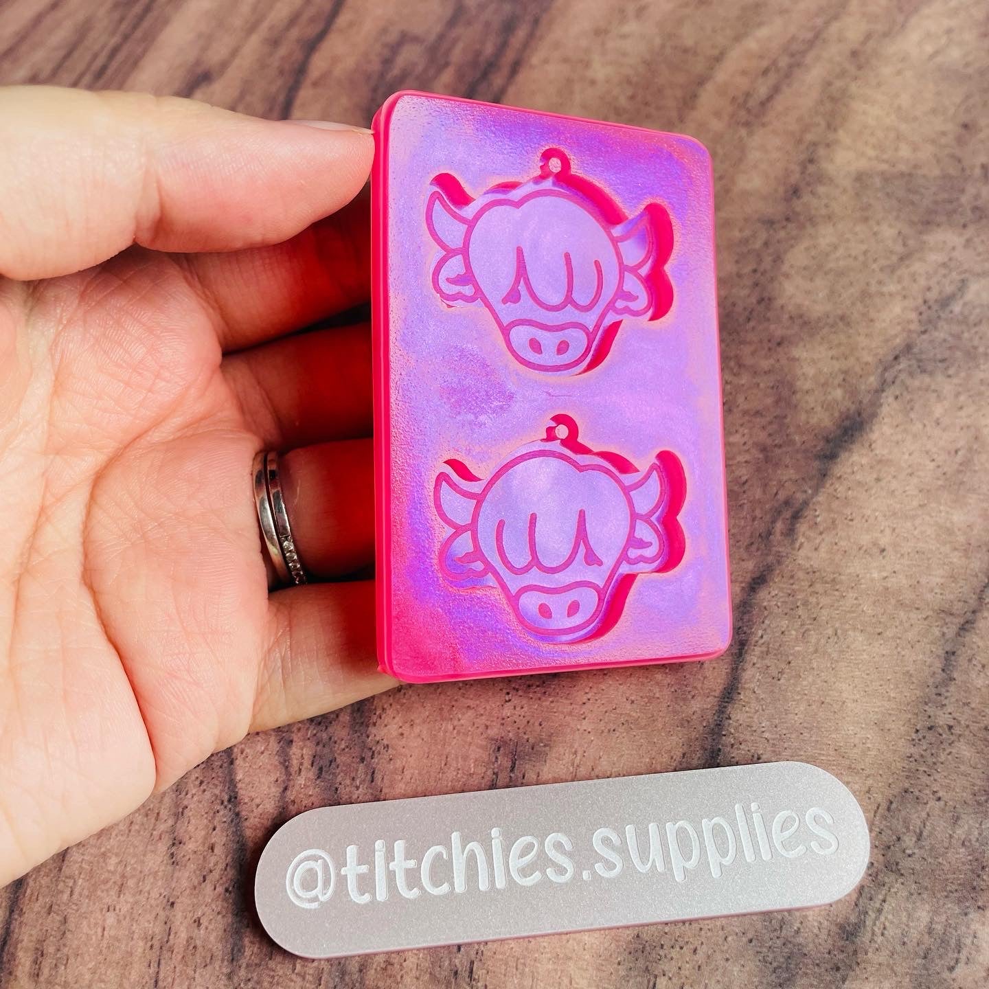 Cute Highland Cow Earring Mould