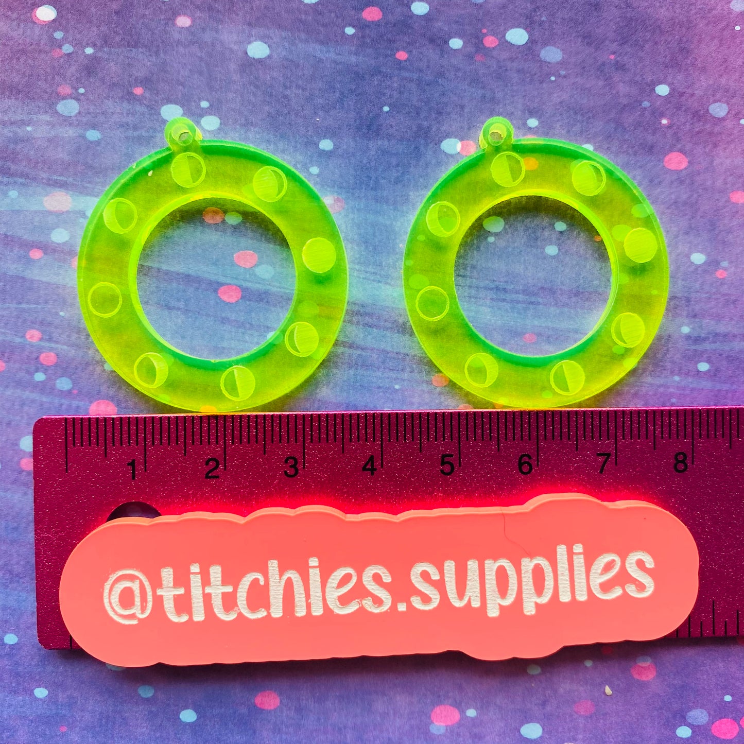 Moon Phase Hoop Earring Mould