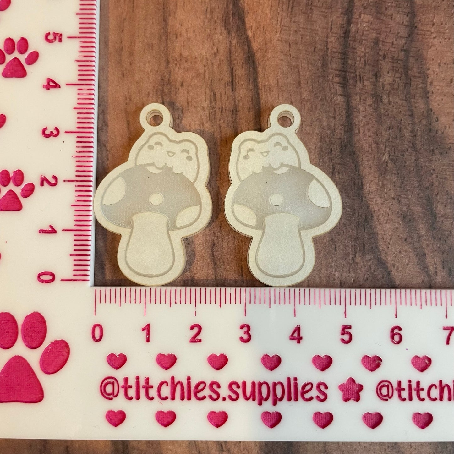 Frog On a Toadstool Earring Mould