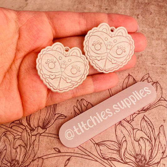 Puppy Bottom Earring Mould