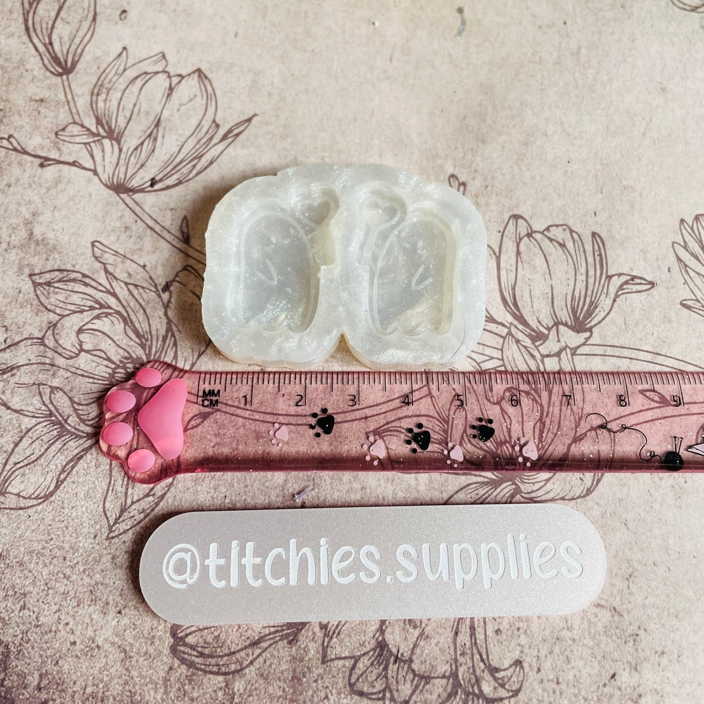 Heart Lolly Ghost Earring Mould