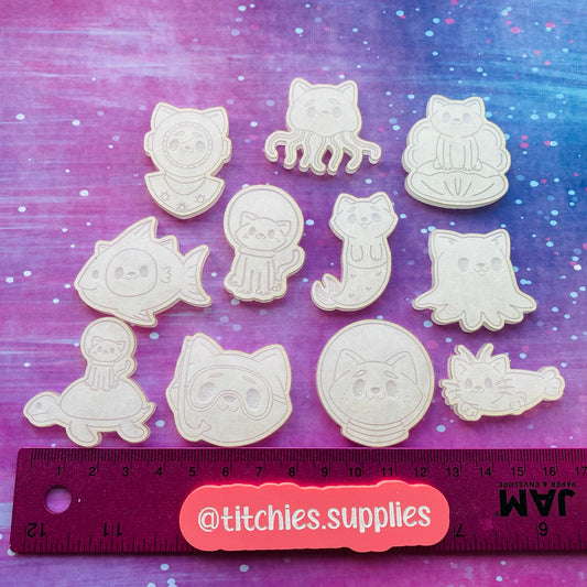 Underwater Cat Mould Collection - Nichiiexe Designs