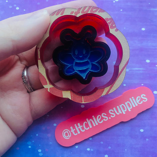 Happy Bumble Bee Shaker Mould