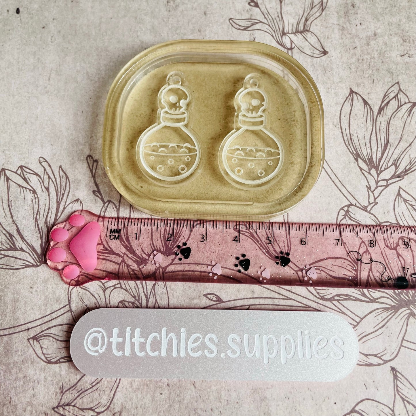 Round Potion Bottle Earring Mould