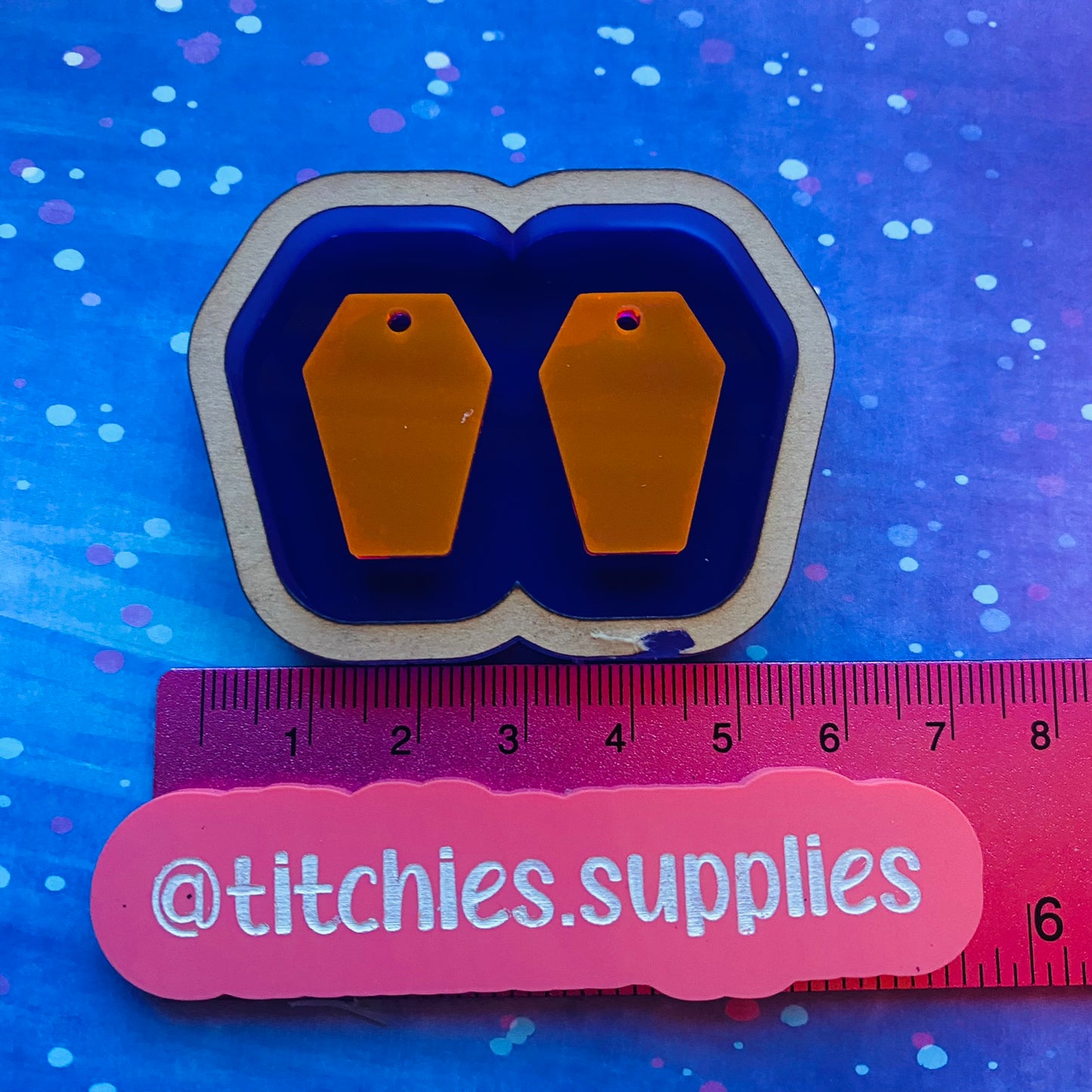 Plain Chubby Coffin Earring Mould