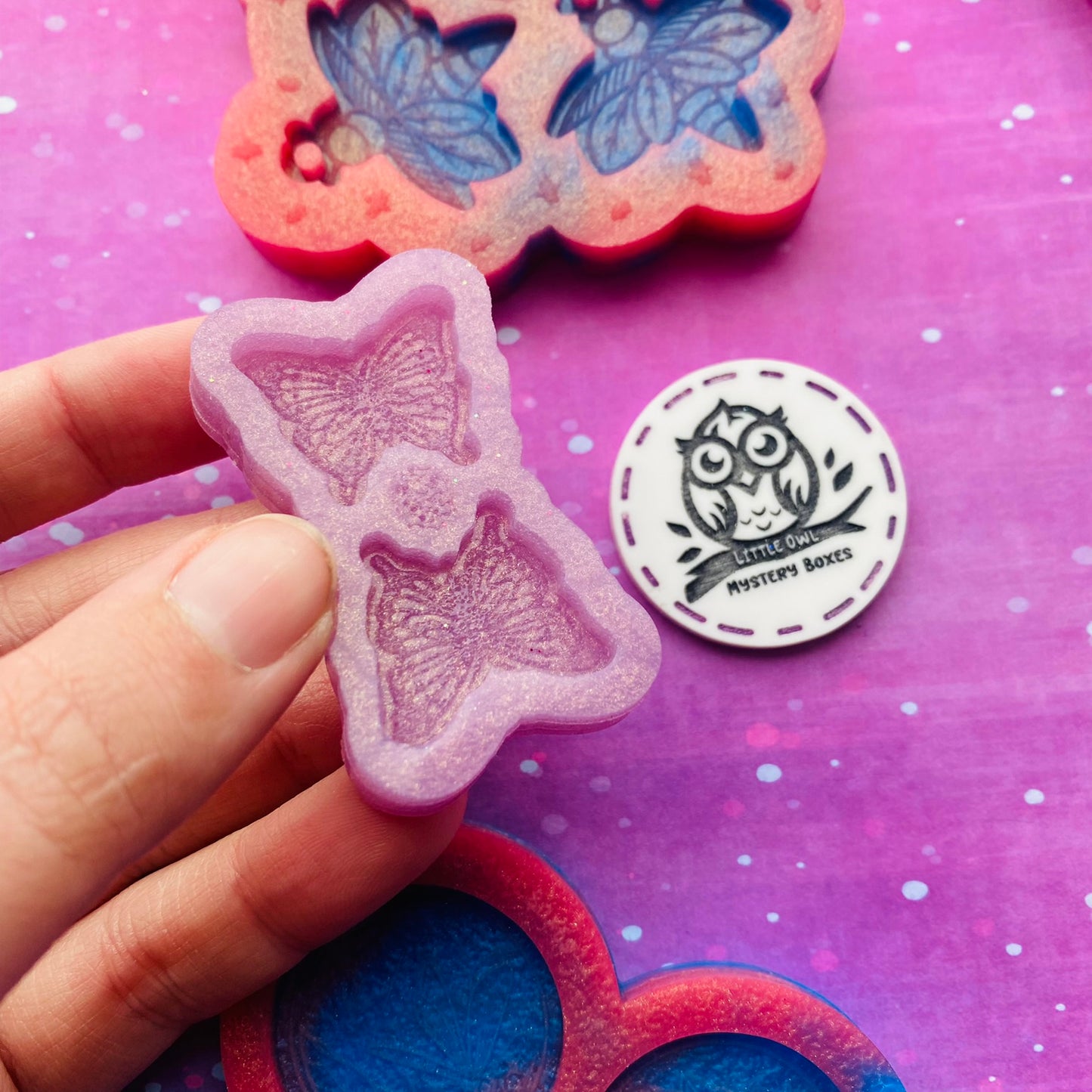 Little Owl Mould - Beautiful Bugs Butterfly Stud Mould