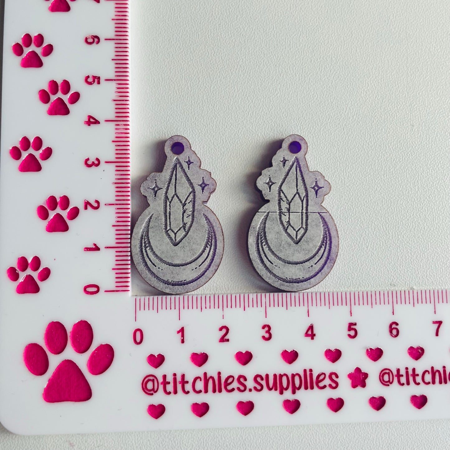 Crystal Moon Earring Mould