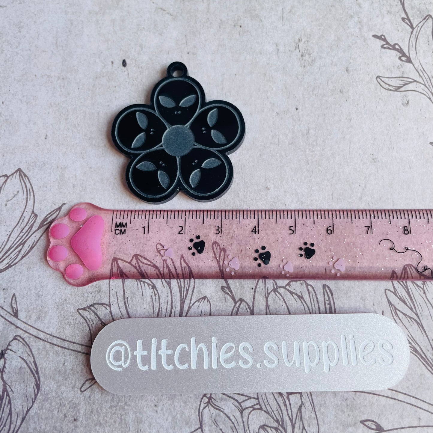 Alien Head Flower Earring Mould