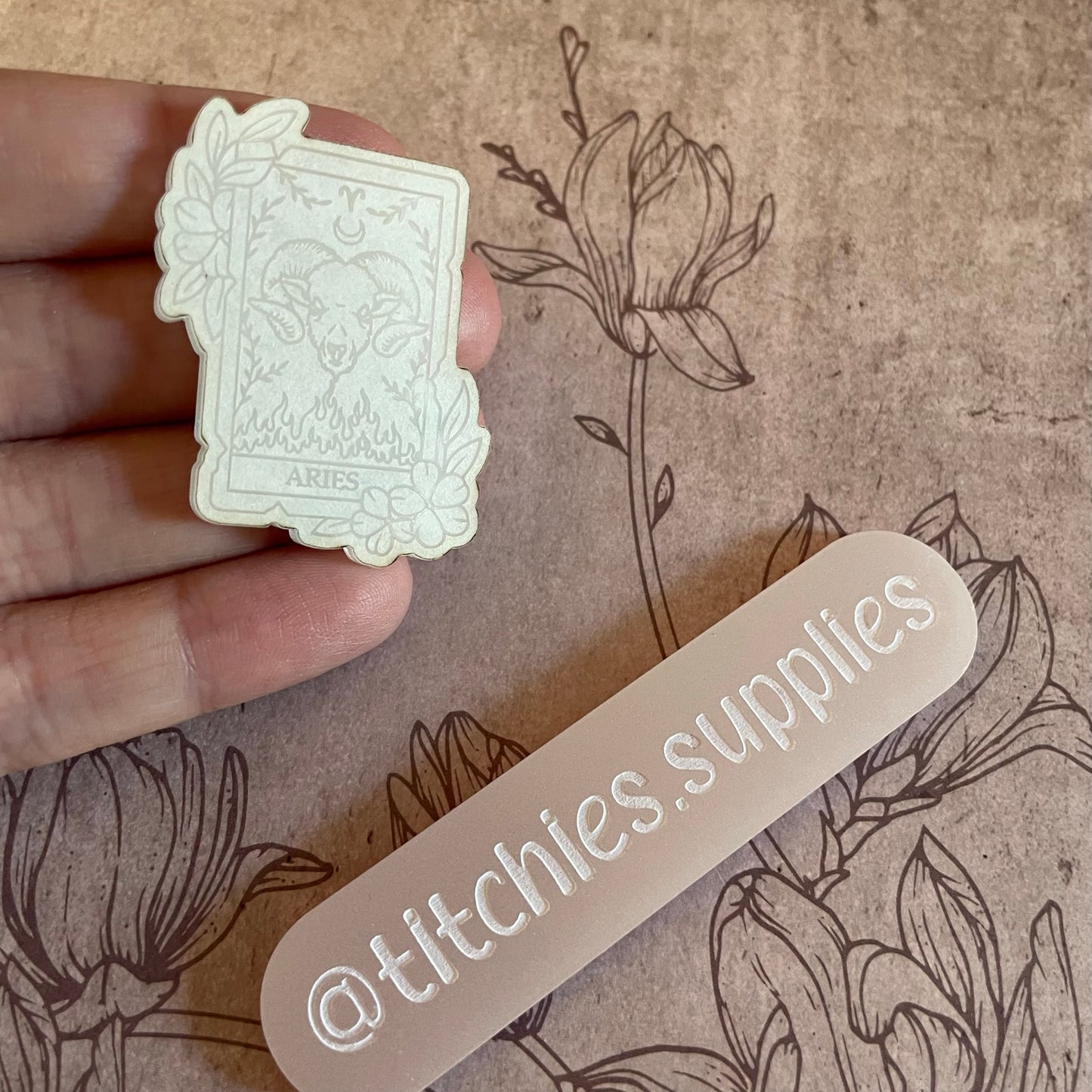 Star Sign Floral Tarot Cards Mould - Choose the Card
