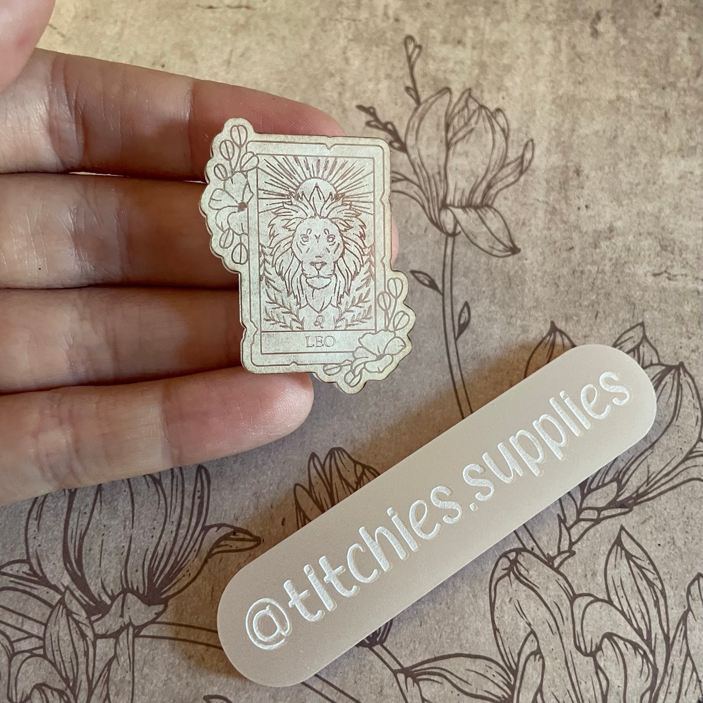 Star Sign Floral Tarot Cards Mould - Choose the Card