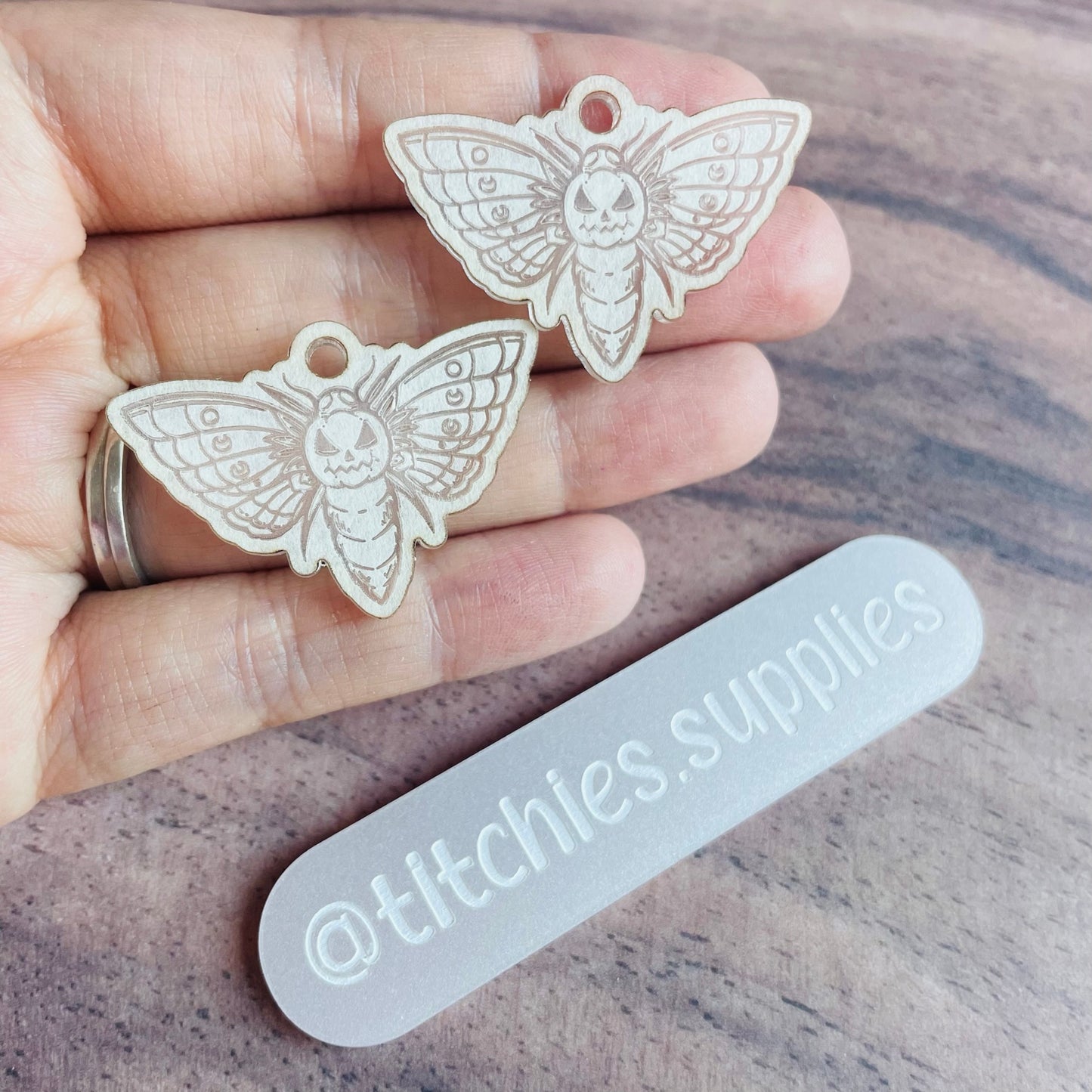 Pumpkin Death Moth Earring Mould