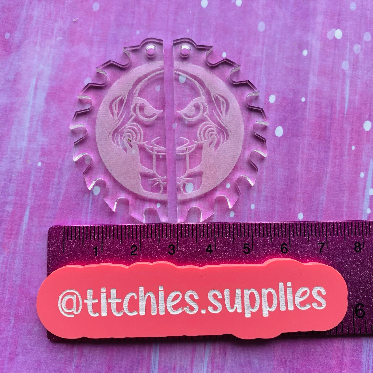 Horror Earrings Mould - Saw/Jigsaw