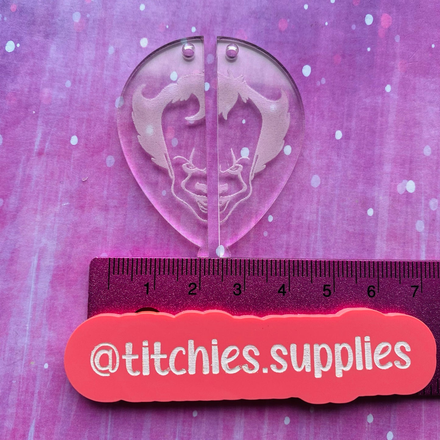 Horror Earrings Mould - IT Clown