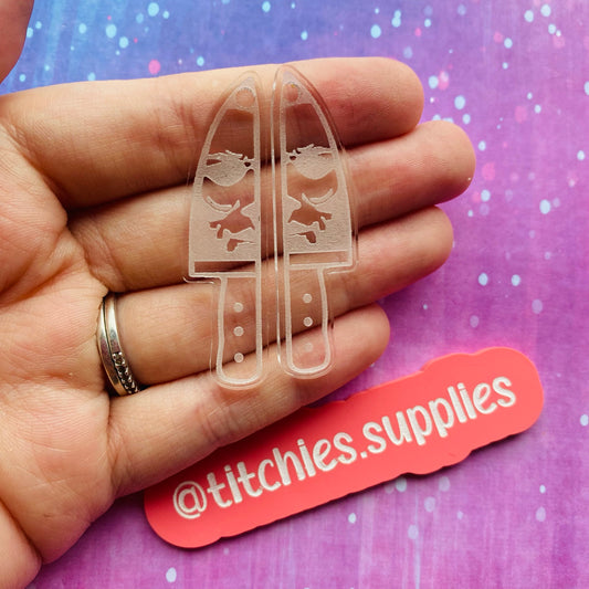 Horror Earrings Mould - Boogey Man