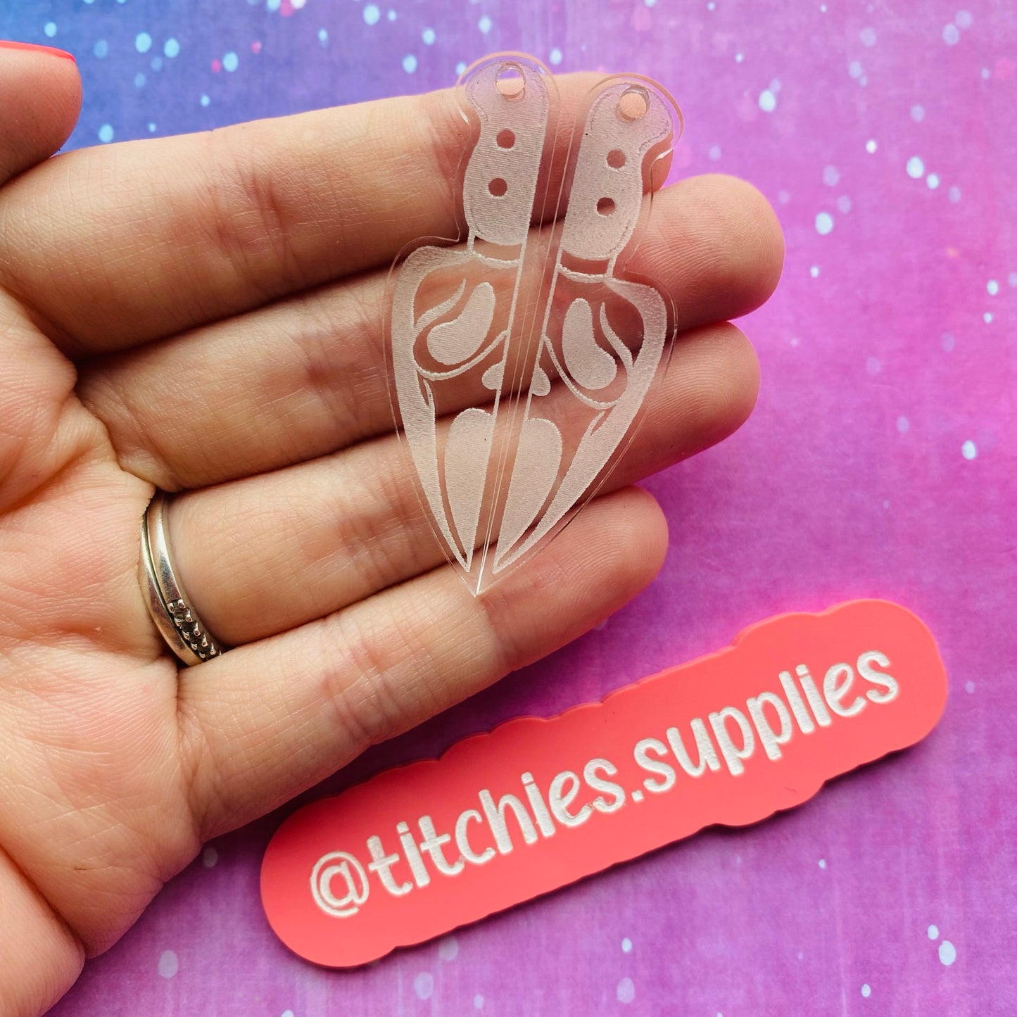 Horror Earrings Knife Mould - Horror Scream
