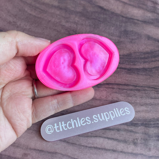 Shallow Shaker Mould - Duo Heart