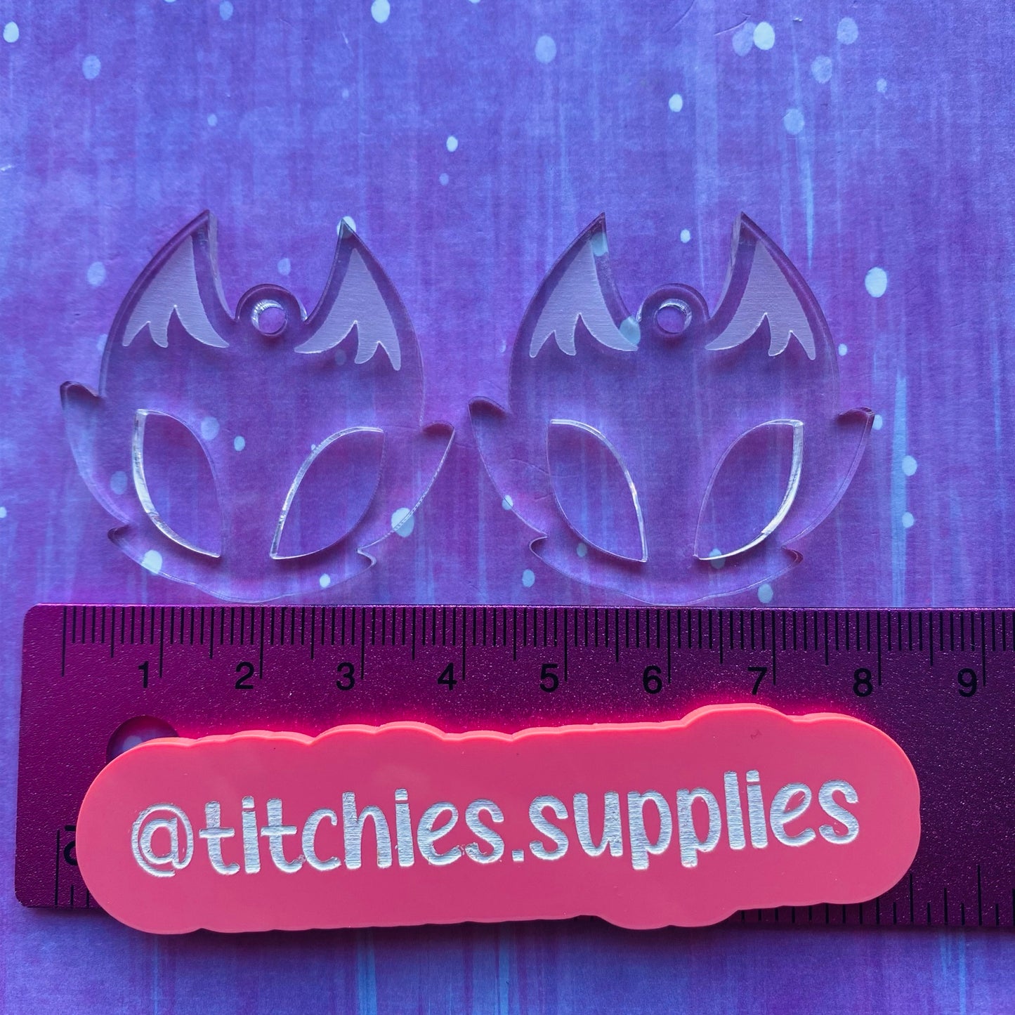 Kawaii Baby Kitsune Earring Mould