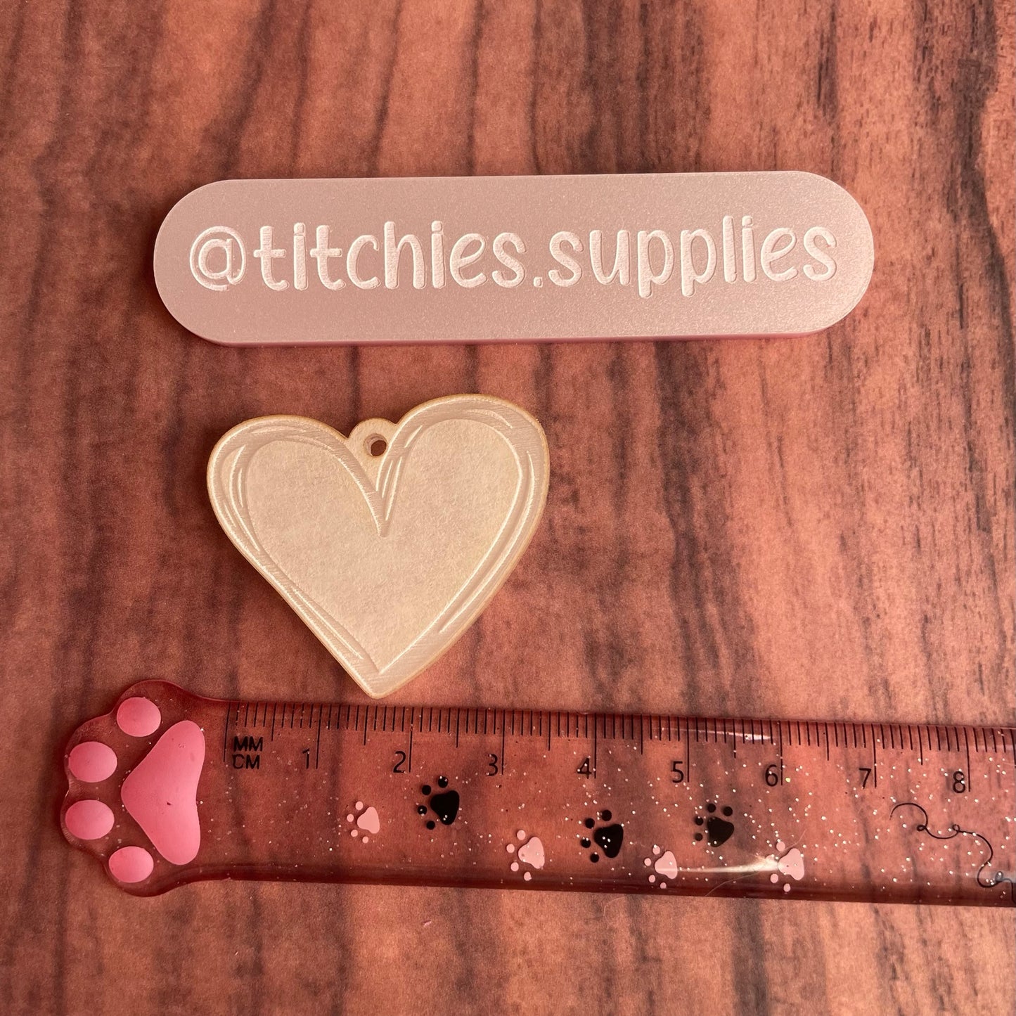 Doodle Heart Earring Mould