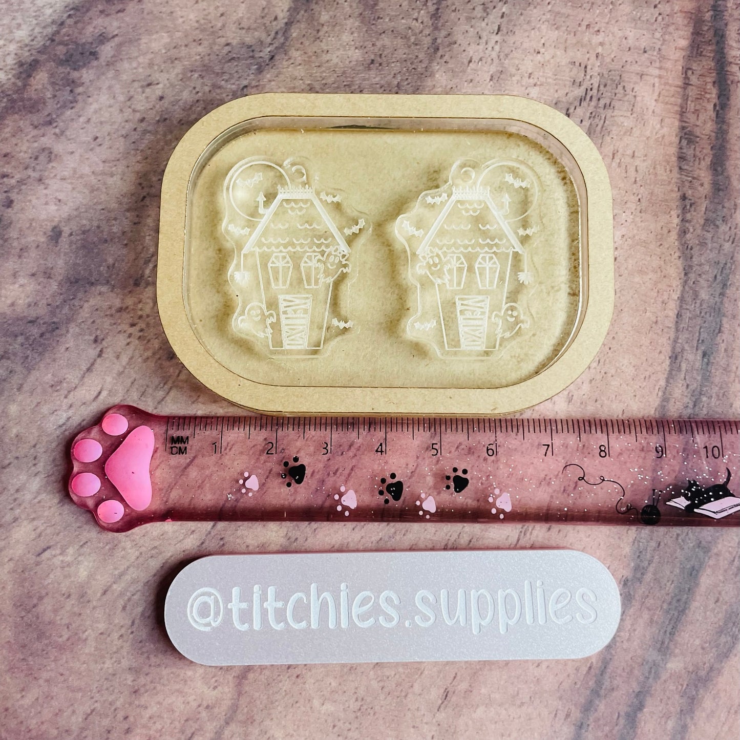 Haunted House Earring Mould