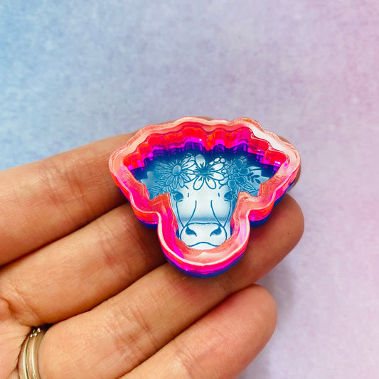 Floral Cow Shaker Mould